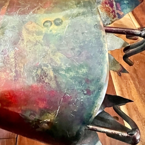 MCM Brutalist Owl Vintage 1970 Curtis Jere Style Sheetmetal Welded Collectible - Picture 7 of 10